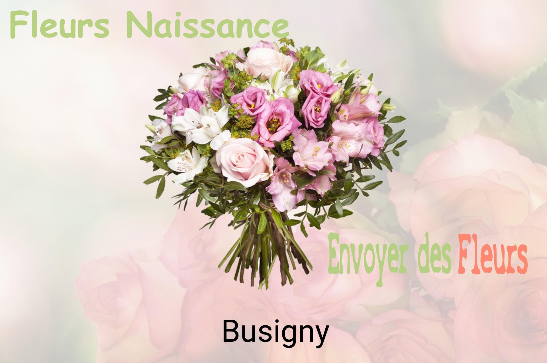 Bouquet de fleurs de naissance livré à Busigny